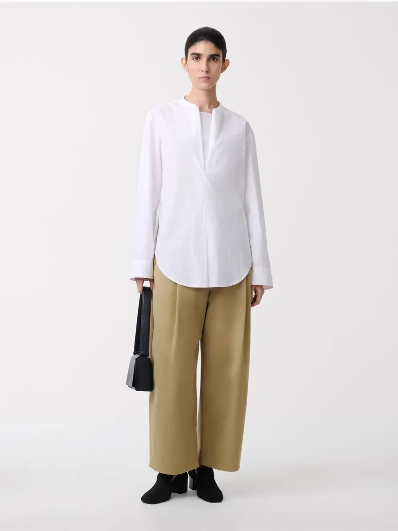 Studio Nicholson Dordoni Peached Cotton Twill Almond Pants photo 1