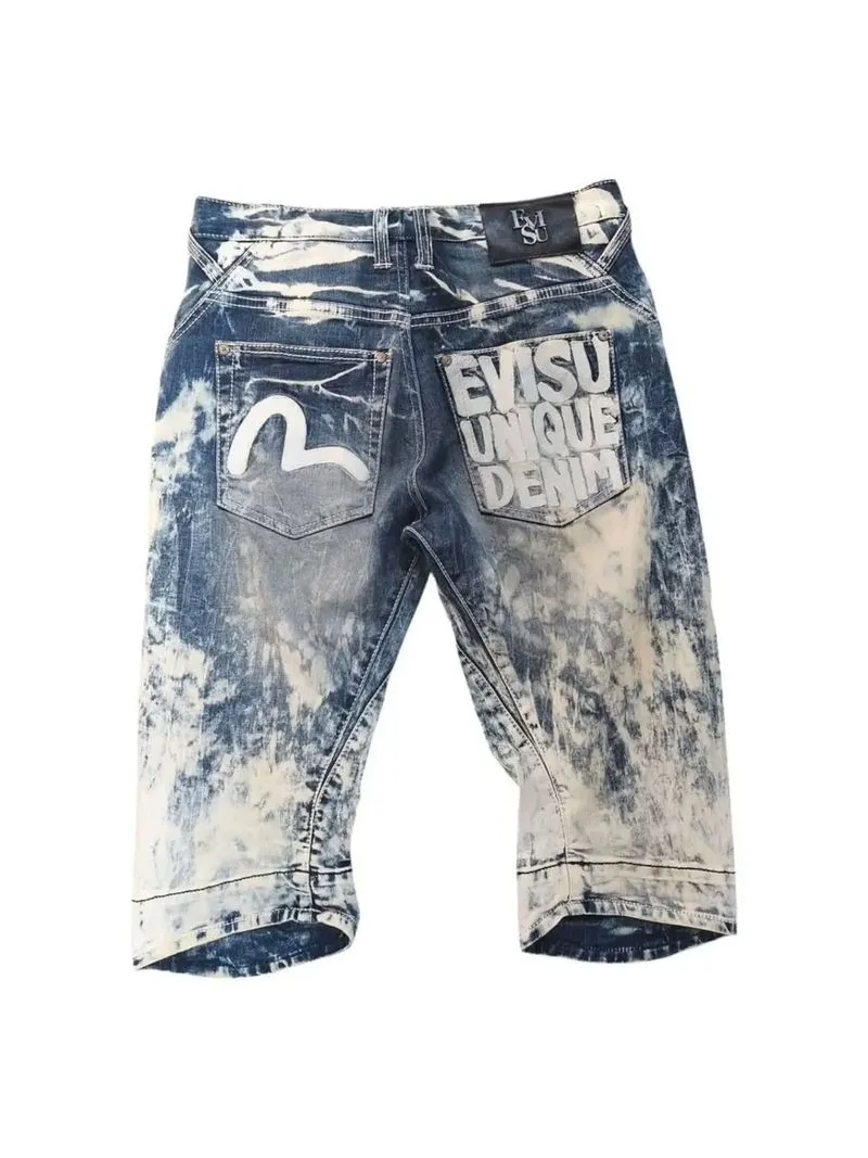 EVISU - Celana Pendek Denim Pria Tie Dye Size 31 photo 1