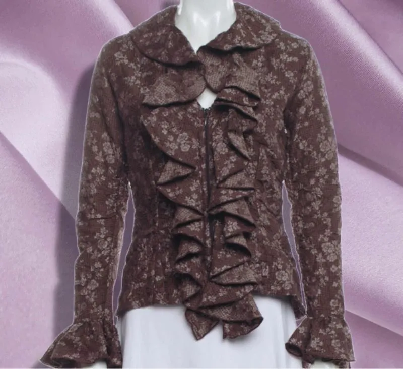 Anne Fontaine Ruffle Floral Blouse photo 1