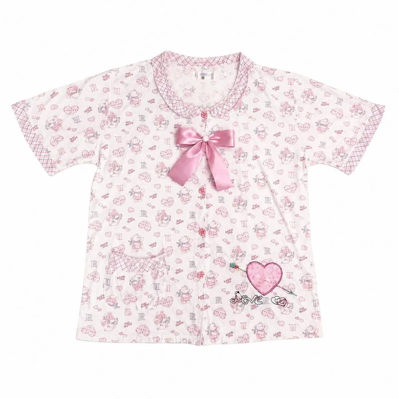 kawaii ribbon tee pink coquette outfit cute girl  photo 1