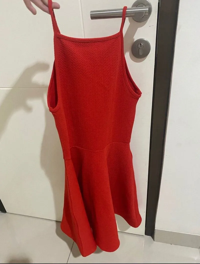 Casual Midi dress Wanita red photo 1