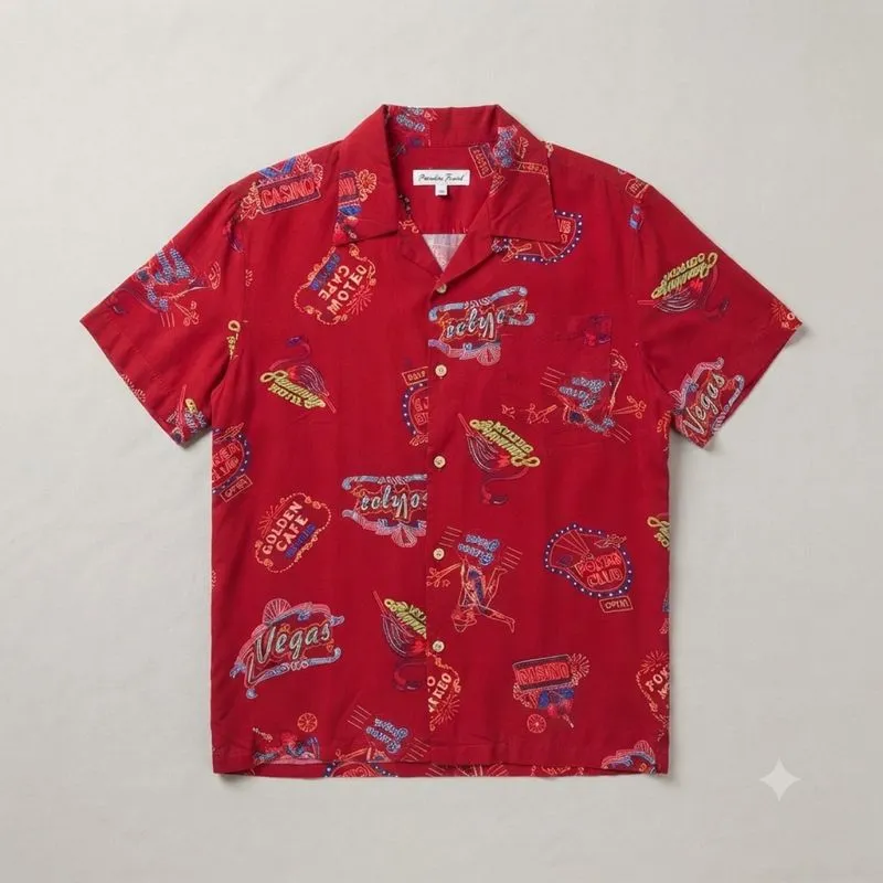 Barcedos Moderate Japan Pocket Rayon Open Collar Shirt photo 1