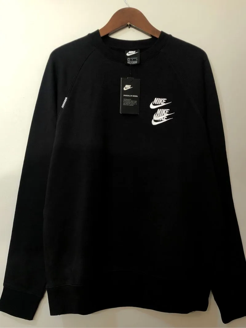 Nike NSW French Terry Crew World Tour Sweatshirt Black photo 1