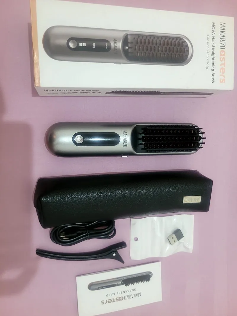Makarizo mova hair straightening brush photo 1