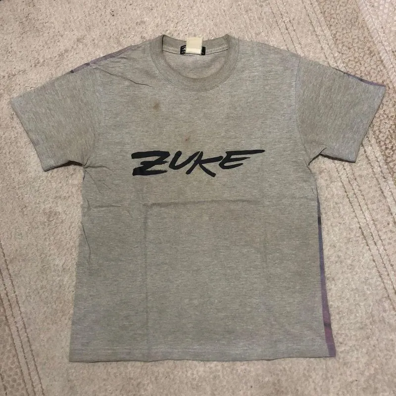 vintage 90s futura laboratories x zuke tshirt aop back print photo 1