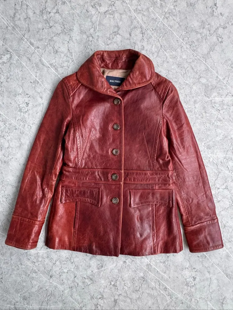 MACPHEE Vintage Leather Jacket 🍷 photo 1