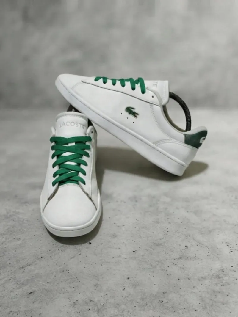 Lacoste Carnaby Set Leather Sneakers 'White Green' photo 1