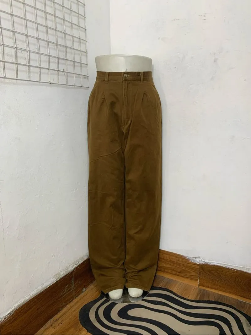 Vintage Pleated Loose Trousers Casual Pants photo 1