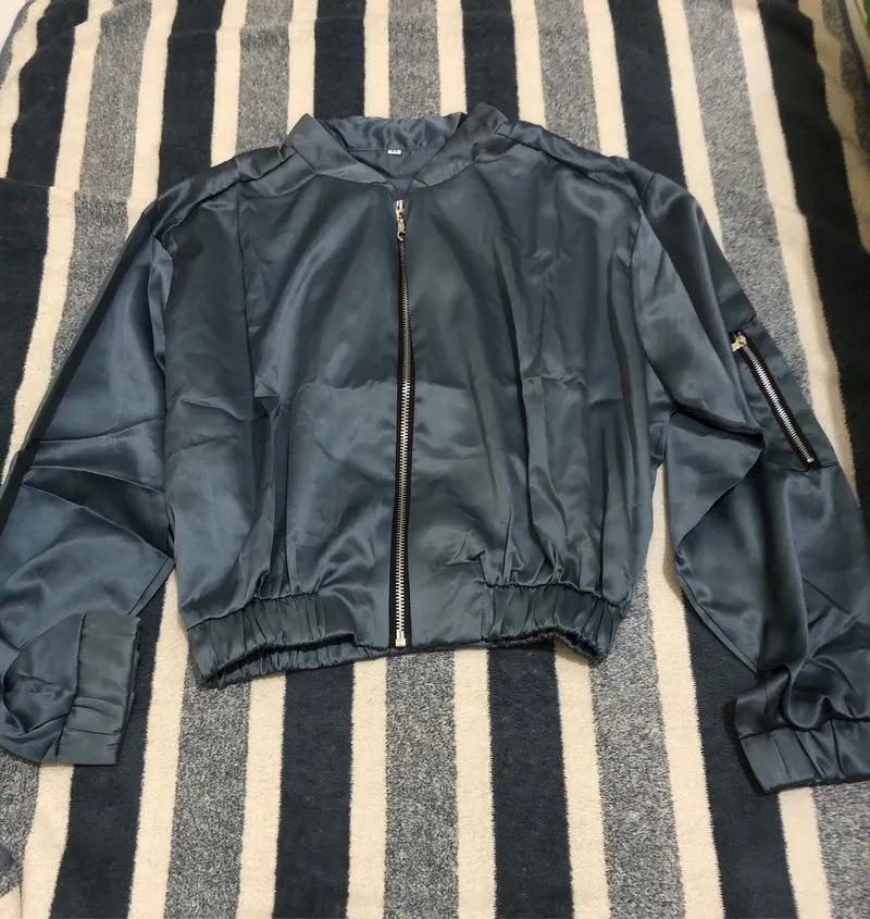 Jacket satin polyester photo 1