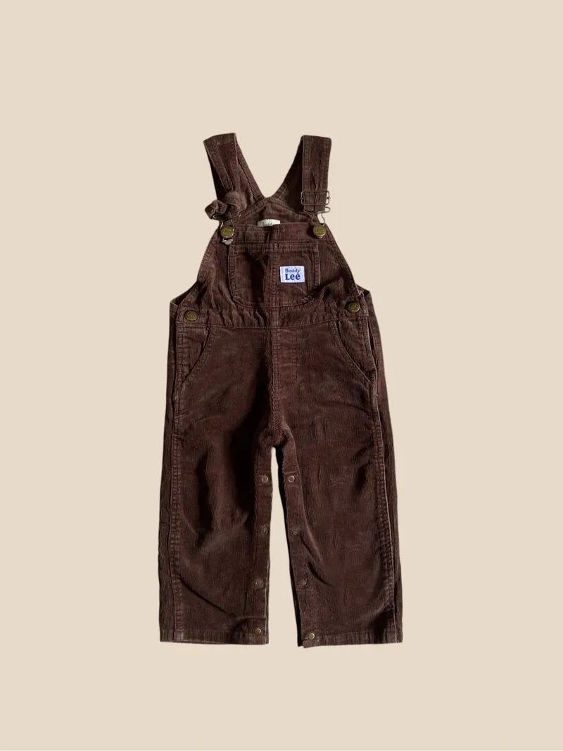 LEE corduroy overall kids brown dungarees baju kodok anak ko photo 1
