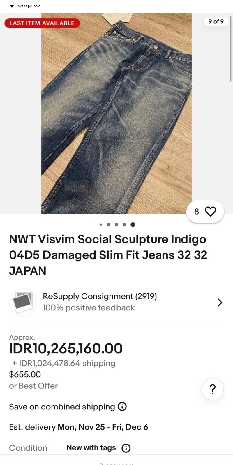 VISVIM selvedge denim photo 1