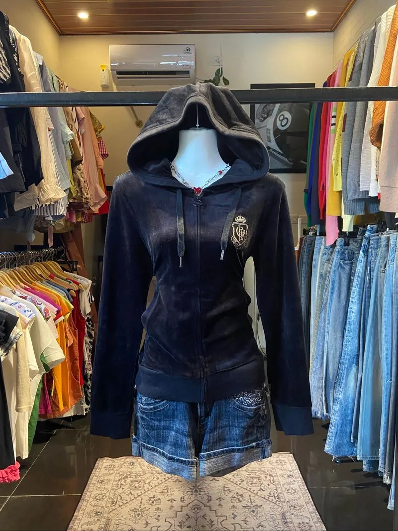 Cildre Velvet 2000s Zipup hoodie photo 1