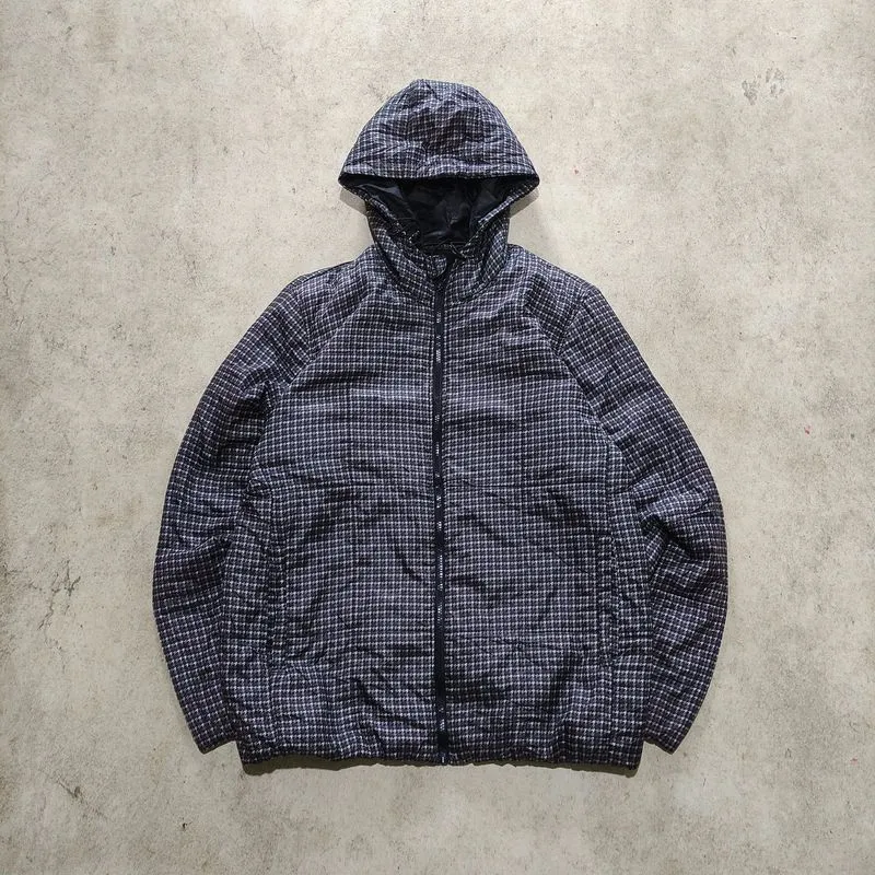 Puffer Padded Jacket Plaid Motif  photo 1