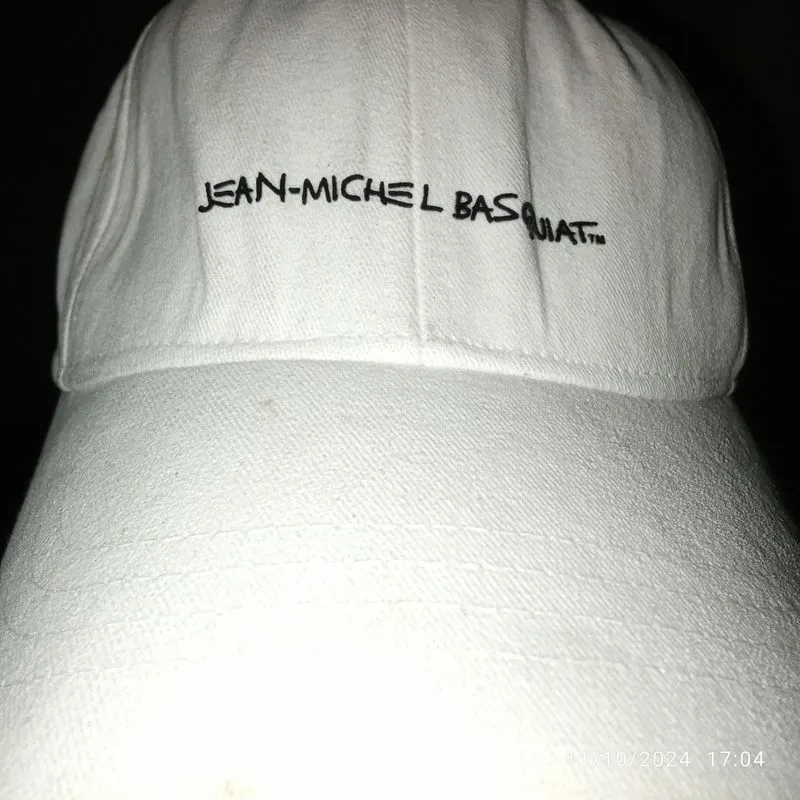 Jean-Michel Basquiat Streetwear Casual Hat Pria white black photo 1