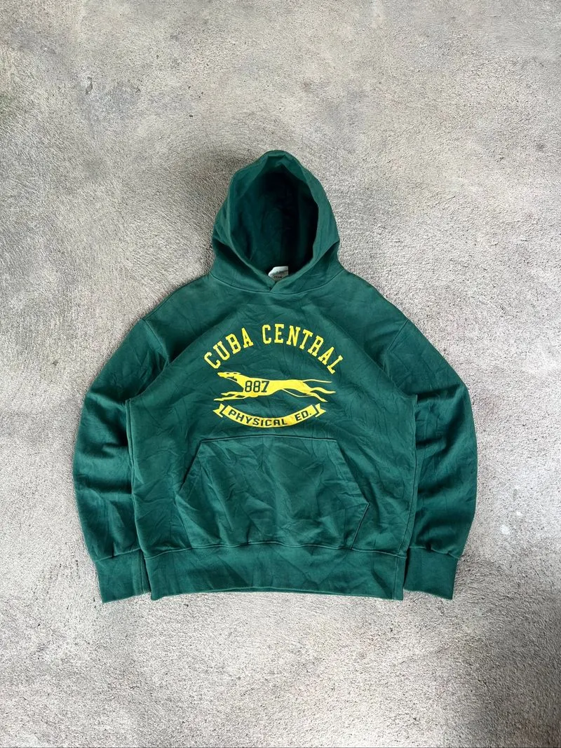 Vtg Hoodie navy team photo 1