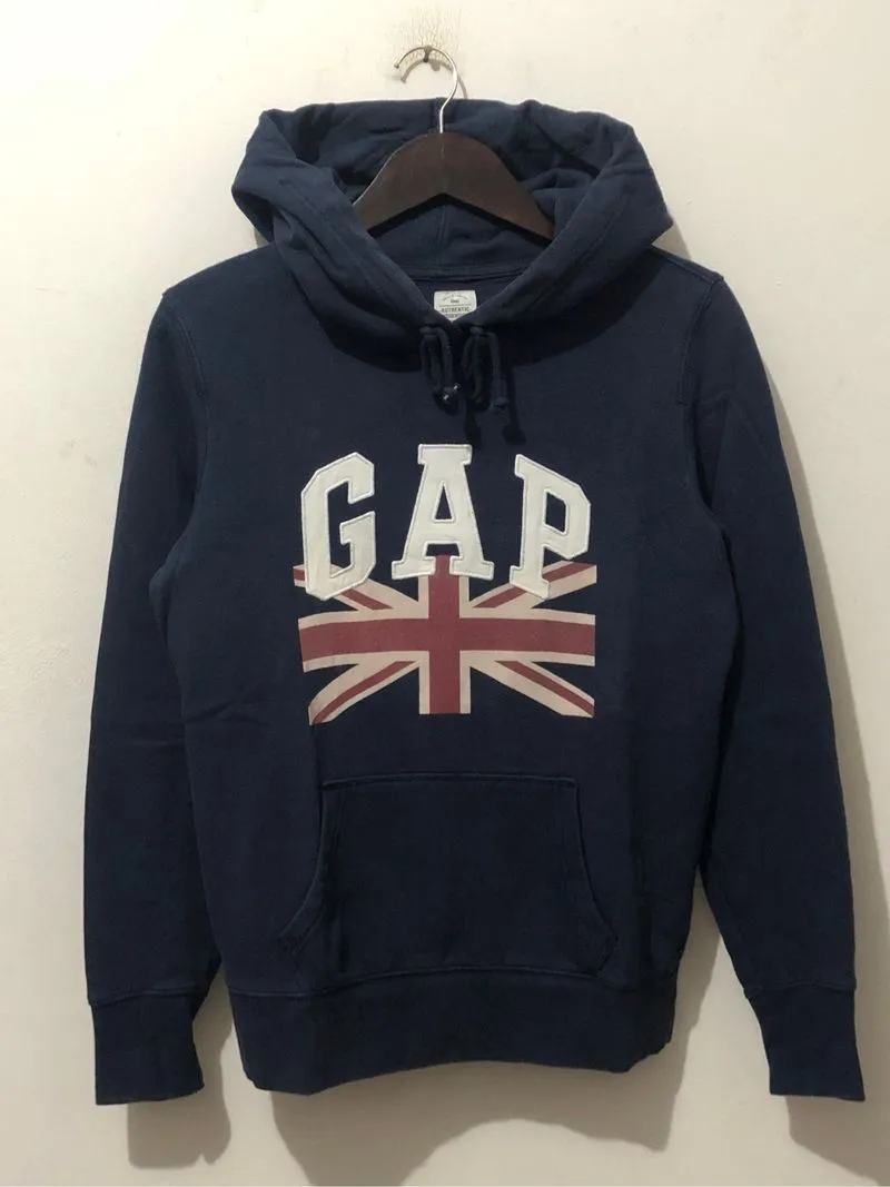 GAP Union Jack Hoodie True Indigo Fall 2014 Big Logo photo 1