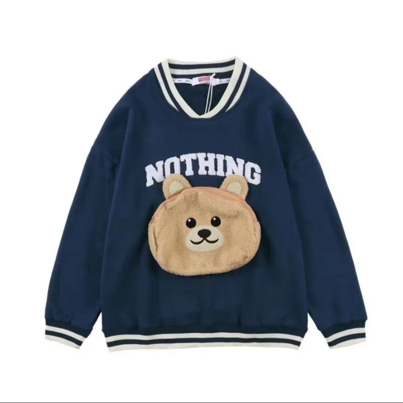 Oversize sweater bear nothing pouch photo 1