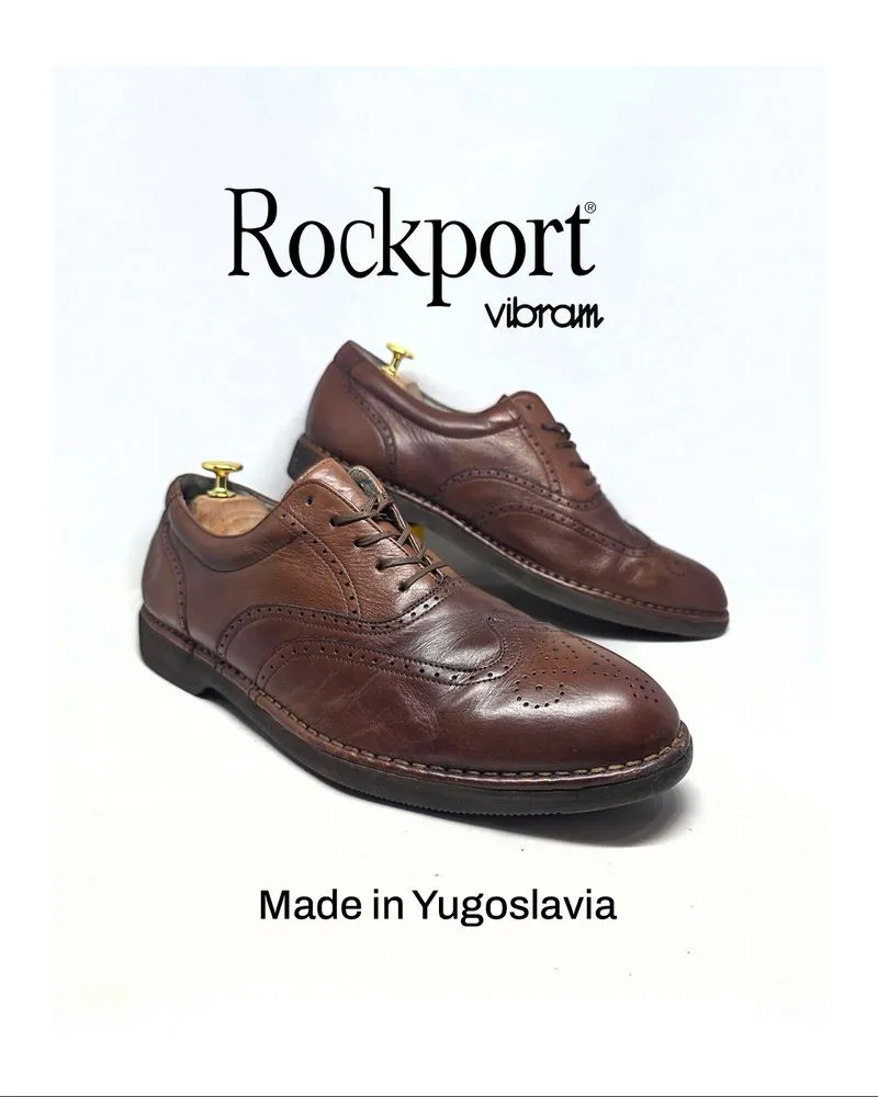 Rockport Made Yugoslavia Vibram Brogue Wingtip Formal photo 1