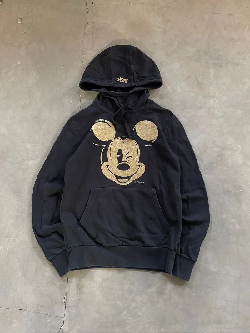 Y2k Grunge Emo Goth ASK Japan x Disney Pulover Hoodie Mickey photo 1