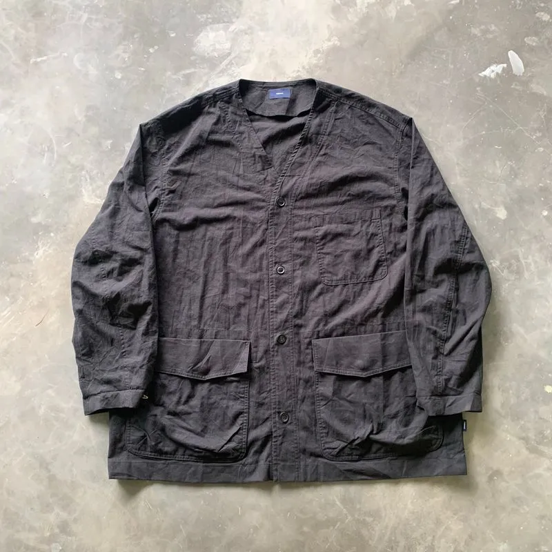 Hideout Collarless Chore Jacket photo 1