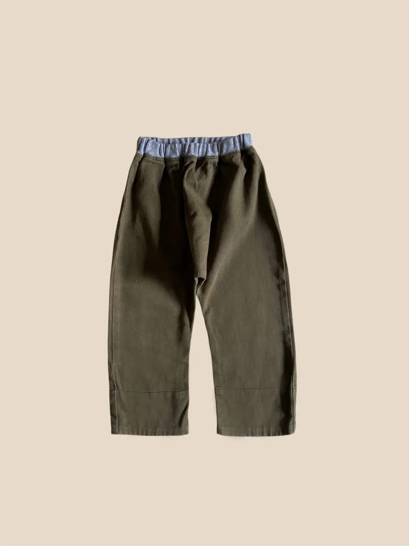 Basic stretch stripe pocket pants kids celana anak photo 1