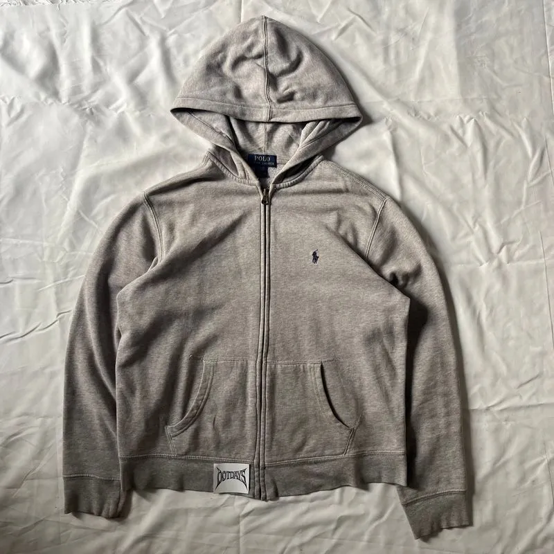 Polo Ralph Lauren Hoodie Zip Gray Y2K photo 1