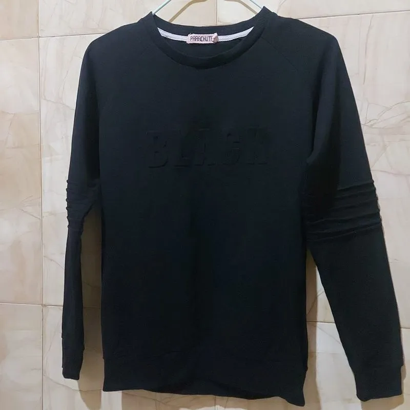 Sweater full hitam black photo 1