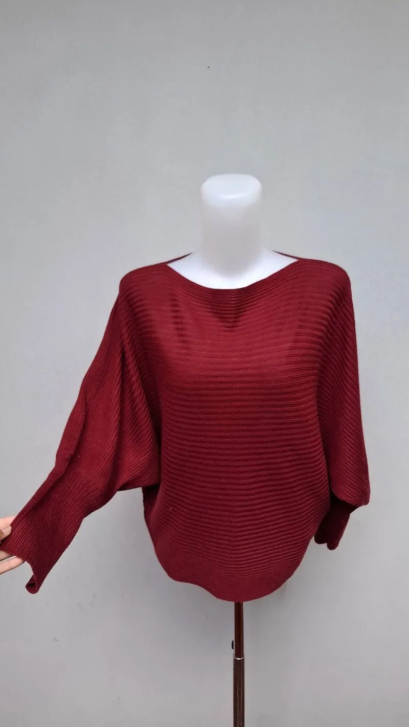 Blouses Batwing Maroon  photo 1