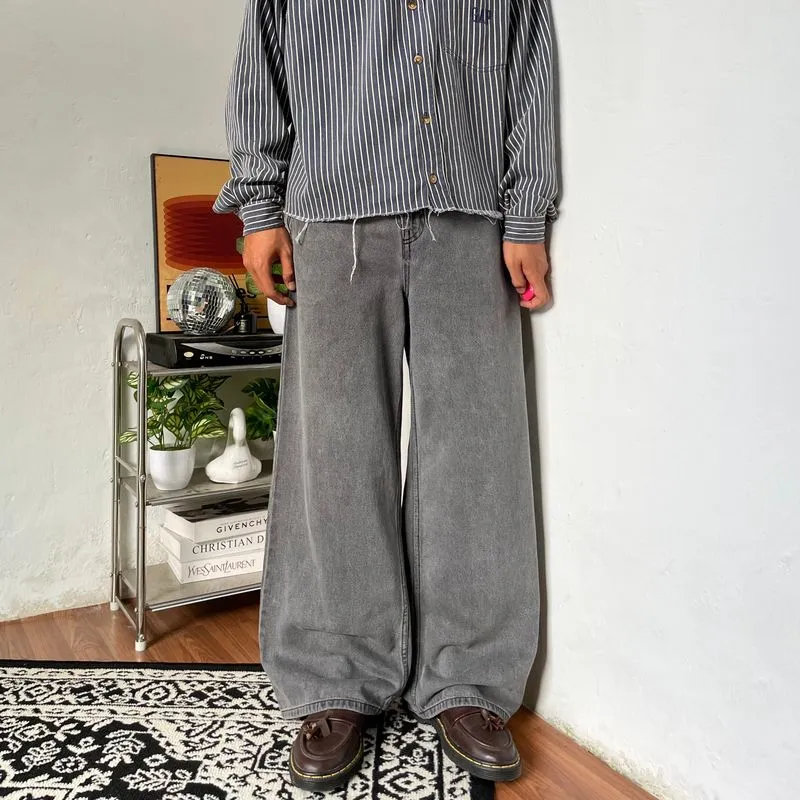 h&m japan fabrique Grey stone denim Baggy fit’s photo 1