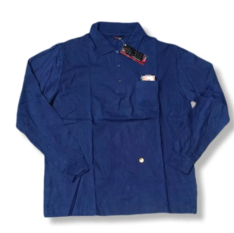 UNIREX NAVY RUGBY LONG SLEEVE | KAOS POLO | KDU #16 photo 1