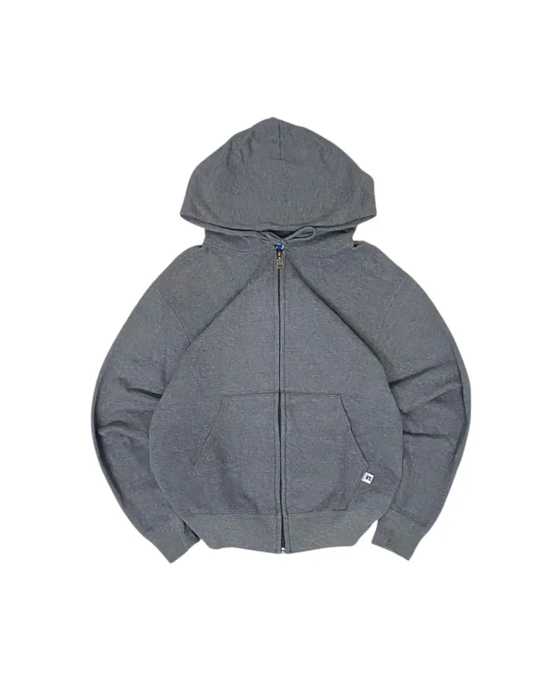 1990s Vtg Russell Athletic Ranger Ash Grey Boxy Hoodie photo 1