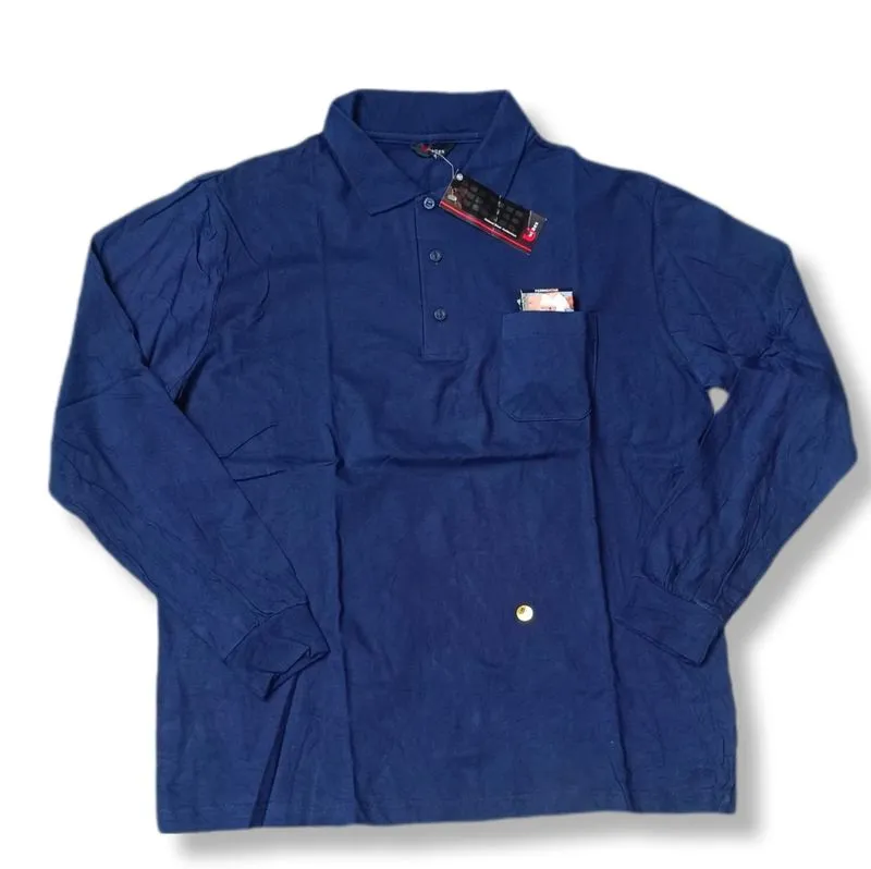 UNIREX NAVY RUGBY LONG SLEEVE | KAOS POLO | KDU #17 photo 1