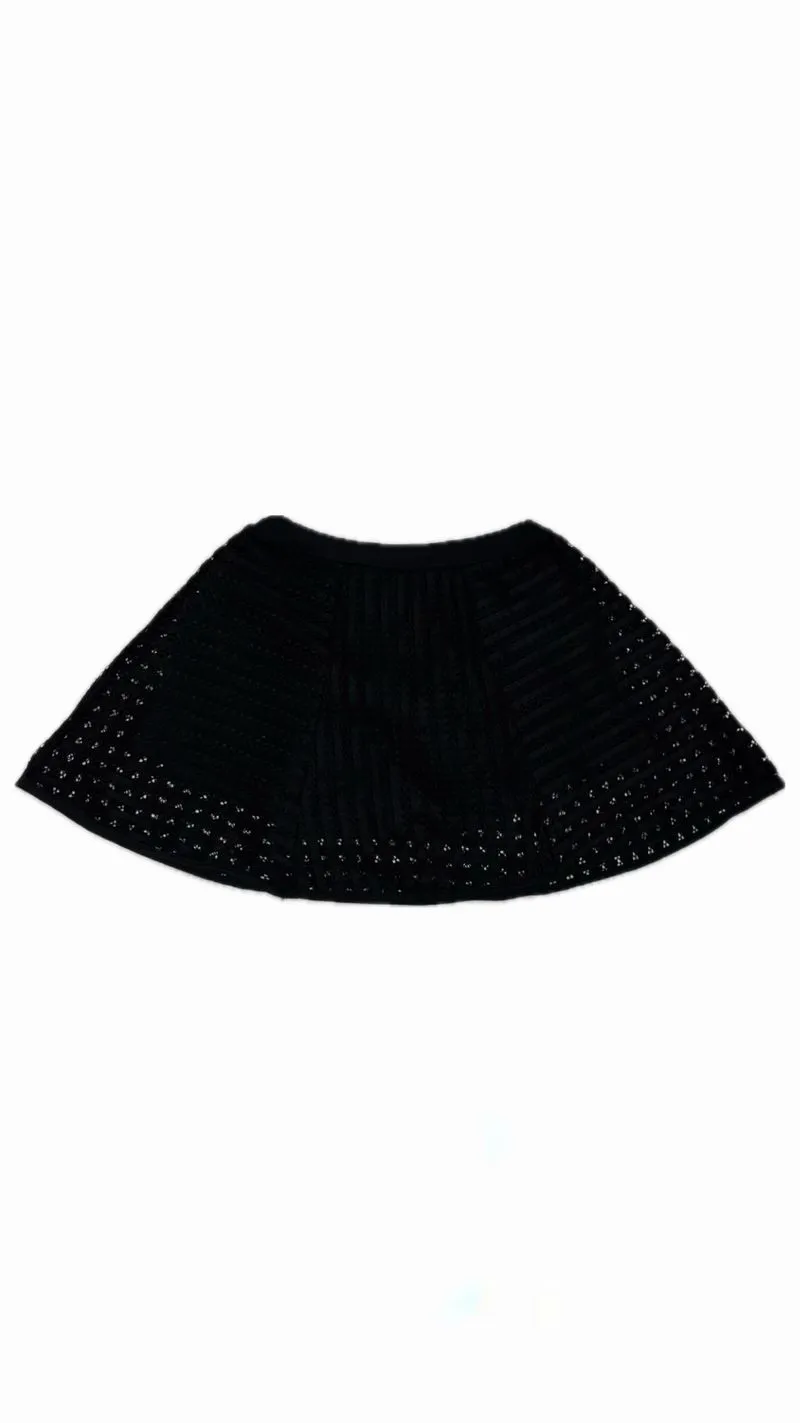 rok celana hitam jaring photo 1