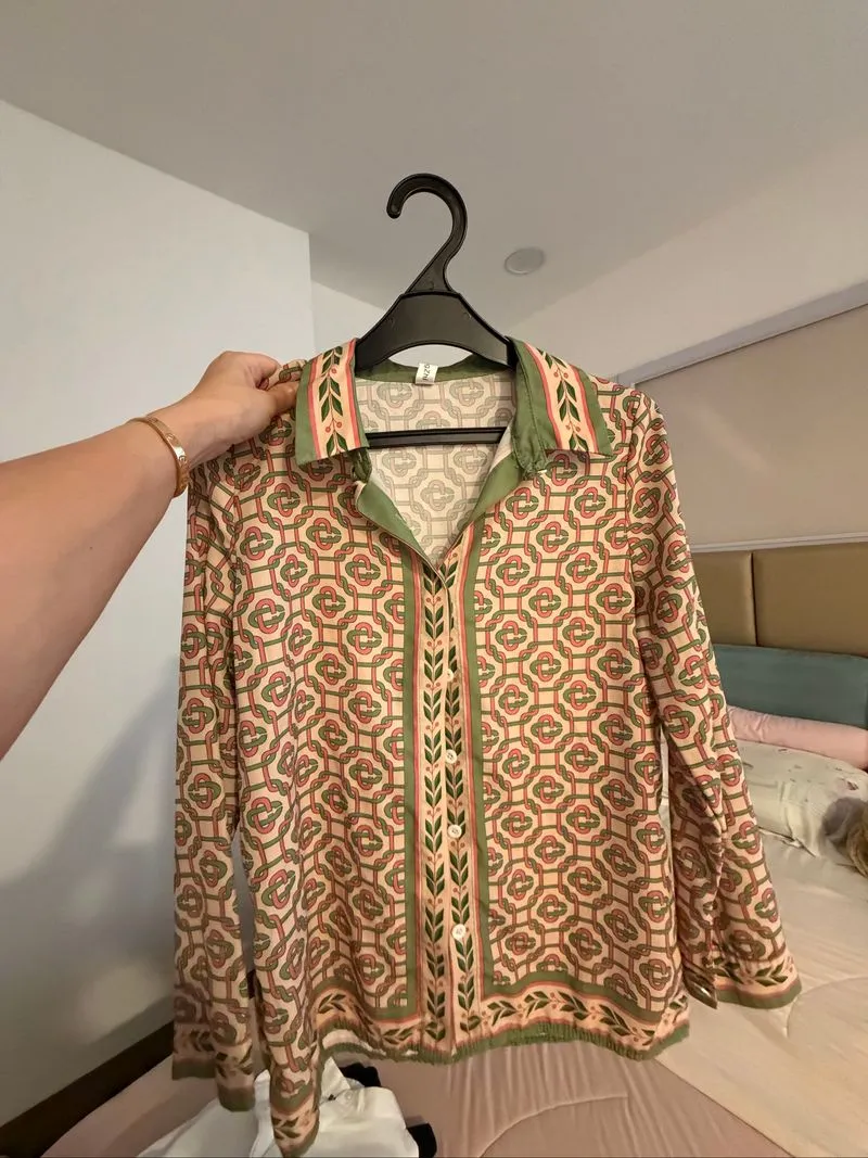 Kemeja Hijau Peach photo 1
