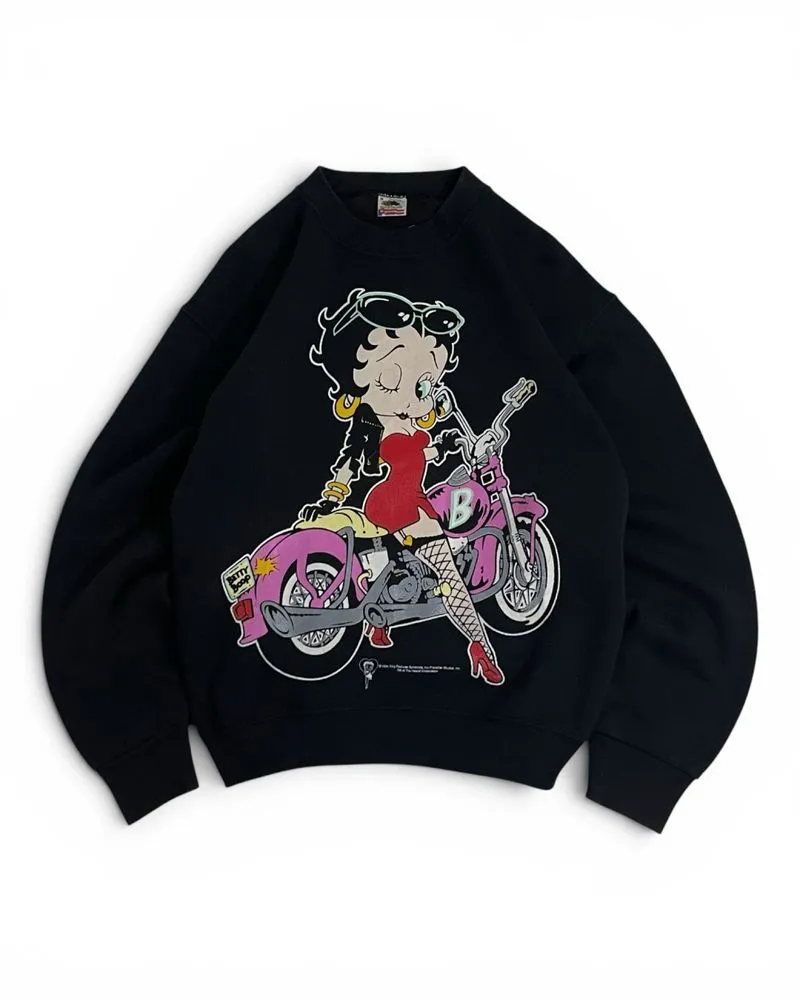 crewneck vintage betty boop chopper cr1994 fotl photo 1
