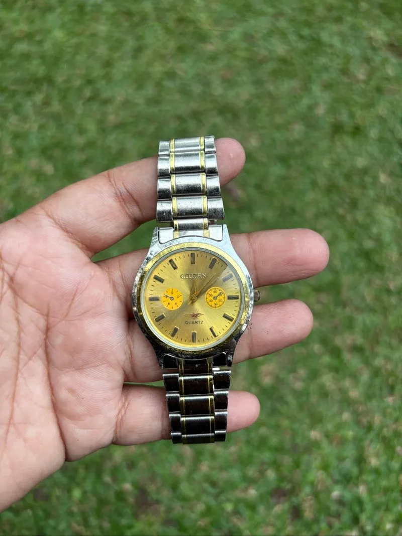 JAM TANGAN CITIZEN ANALO SILVER GOLD DIAL photo 1