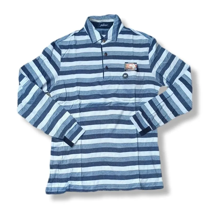 JACK NICKLAUS GOLDEN BEAR STRIPE RUGBY POCKET LONG SLEEVE |  photo 1