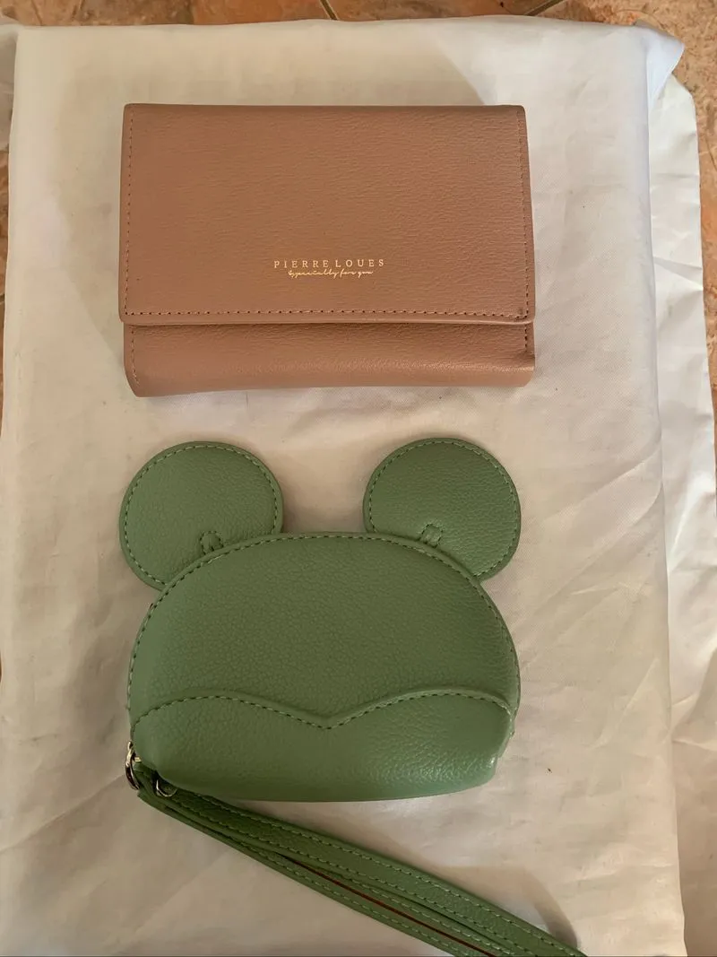 dompet pink green bundling  photo 1
