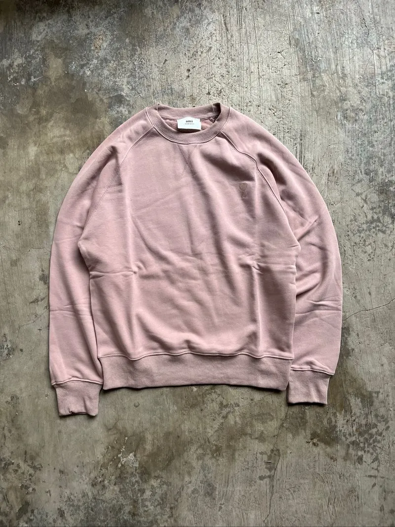 AMI Mini Heart Sweatshirt Pink photo 1