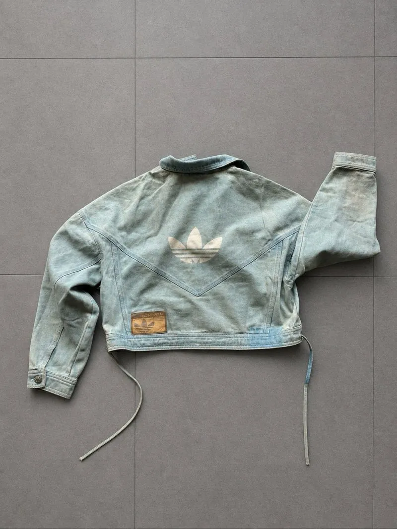 adidas jaket denim wanita photo 1