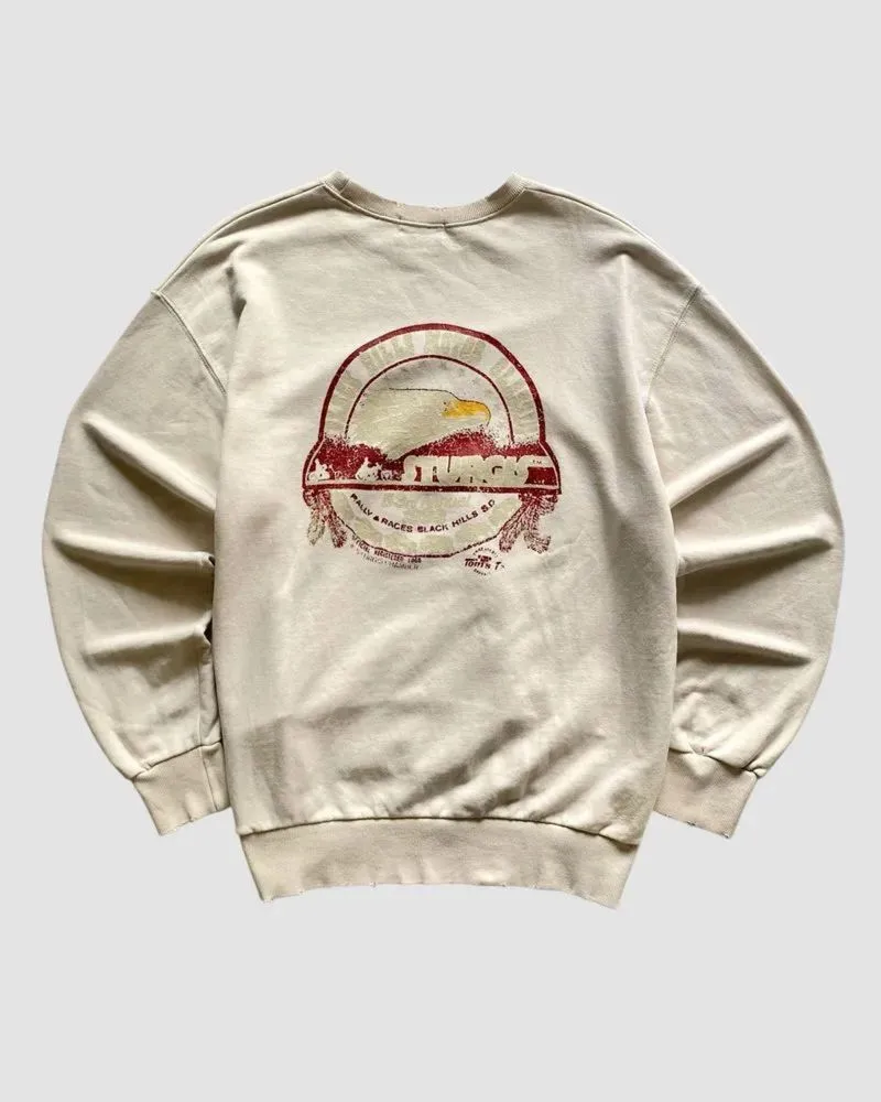 Moricompany Korea Paris Vibes Broken White Sweatshirts Crewn photo 1