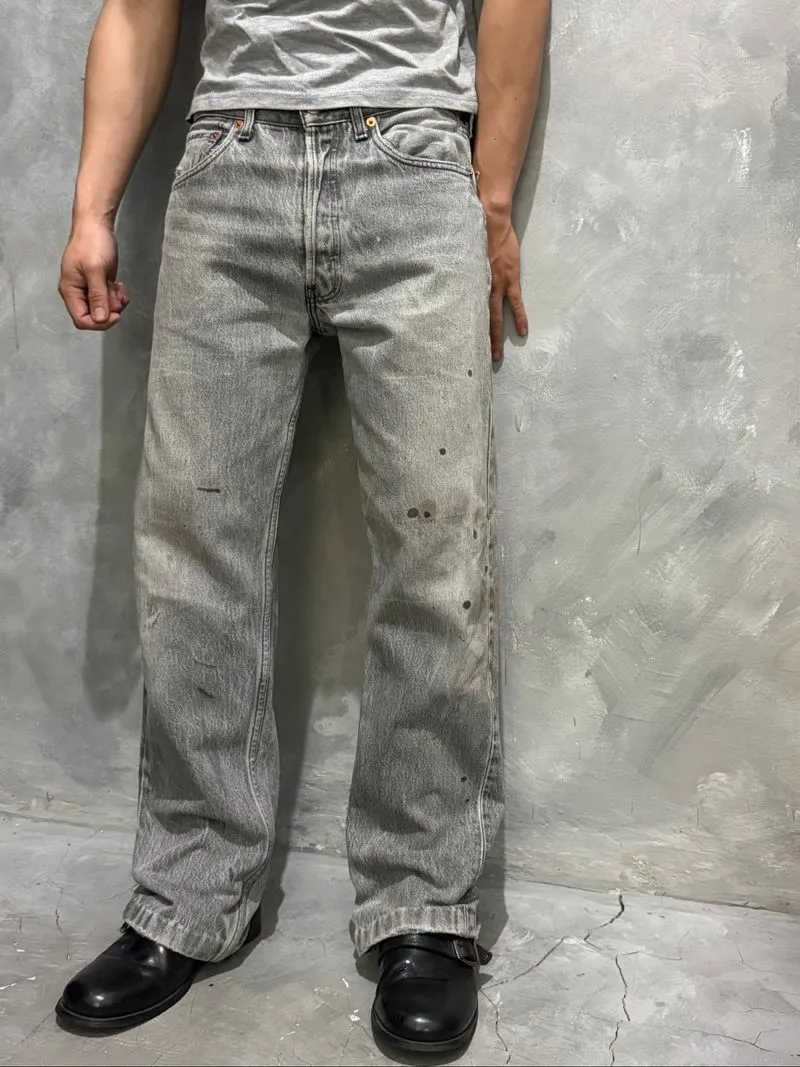 90s Thrashed Levi’s 501 Straight Cut Unsound Rags Jeans photo 1