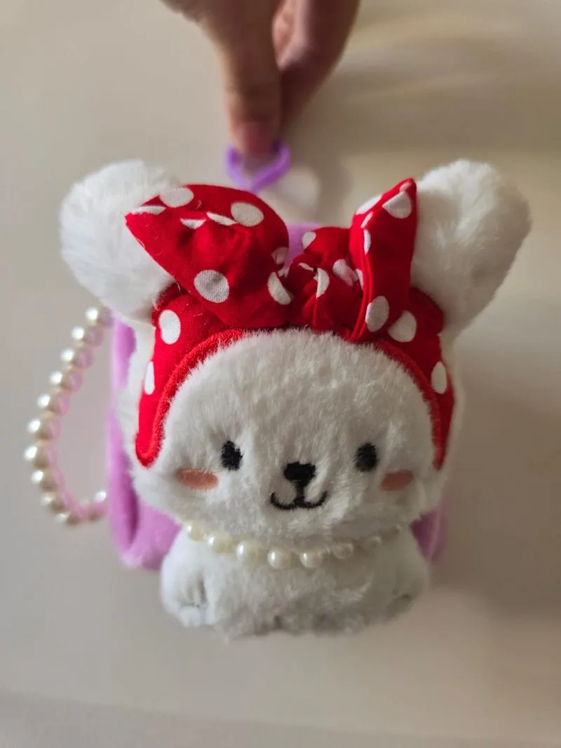 gantungan tas kunci ransel pink boneka baru photo 1