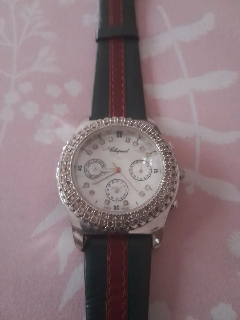 Jam tangan wanita pre owned fashion chopard photo 1