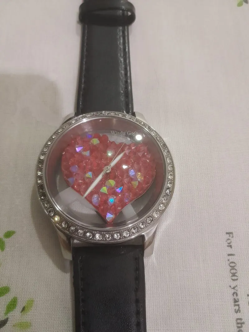 Jam tangan vintage winder geen model hati photo 1