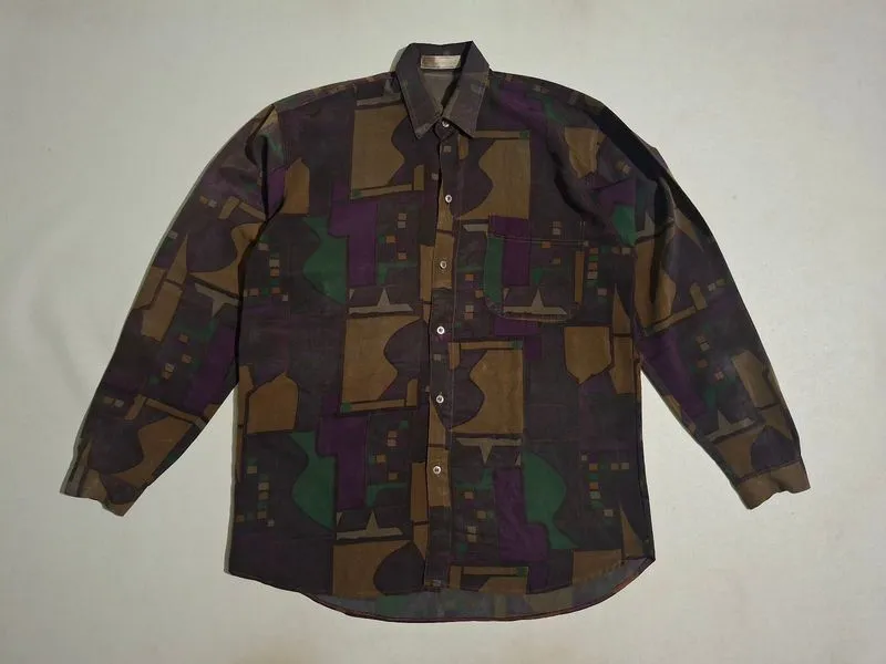 KEMEJA VINTAGE MOTIF FULL PRINTING photo 1