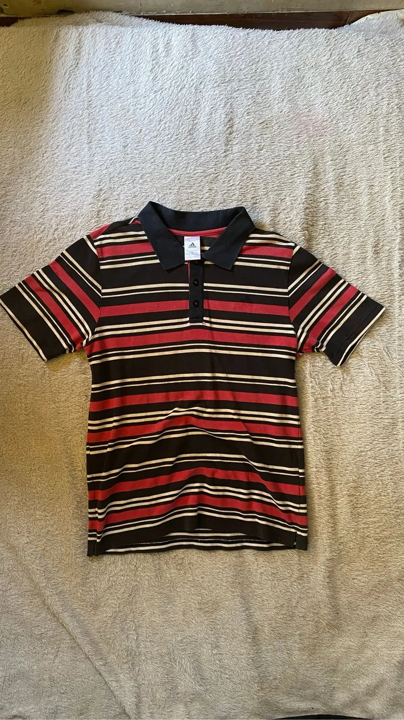 Striped vintage adidas polo photo 1