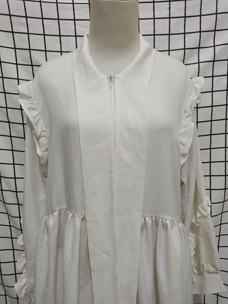 Gamis wanita putih Alisia Dress merk muno photo 1