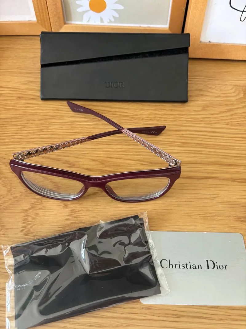 Dior Luxury Casual Glass Wanita red photo 1
