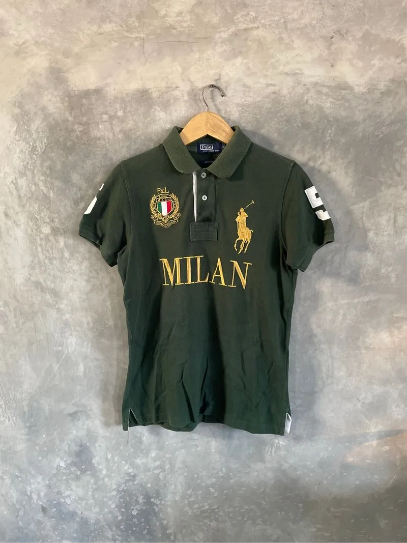 Vintage Polo Ralph Lauren Milan Chief Keef Style Polo Shirt photo 1